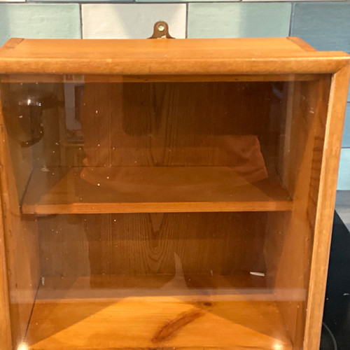 Wood wall mounted display - mounted,