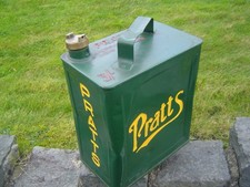VINTAGE PRATTS 2 gallon petrol can  1930