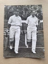 RARE! JACK HOBBS/HERBERT SUTCLIFFE CRICKET LEGENDS 1926 REUTERS PRESS PHOTOGRAPH