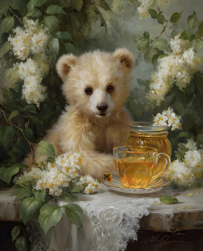 8x10 teddy bear sitting - 8x10,