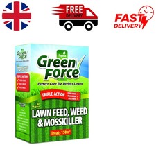 Fast-Acting 3kg Lawn Fertilizer, Weed & Moss Killer for Vibrant Green Grass