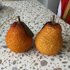 Pair Golden Sugar Coated Pear