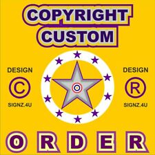 Bedford Rascal Words Kit - Campervan, Motorhome - Colour Choice