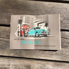 Original 1950s 1.5litre Javelin By Jowett Of Bradford Car Advertising Brochure