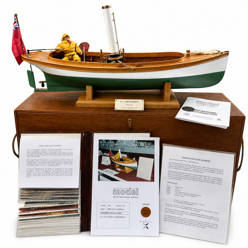 Live steam launch boat model - *live,