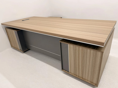 Modern large golden oak corner - modern,