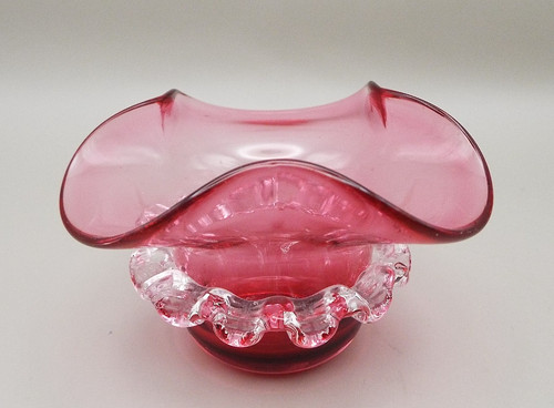 Antique small cranberry glass - antique,