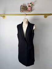 H&M | Black Long Tailored Waistcoat | Size M | Excellent Condition