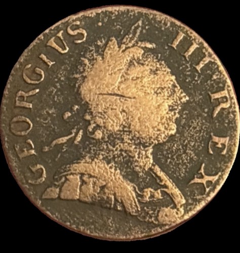 1773 george iii - 1773, halfpenny