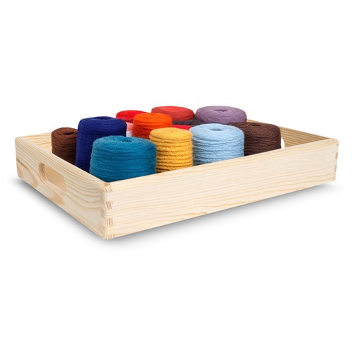 Wooden crate with - handles, |