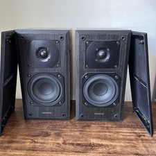 Vintage Kenwood LS - SA6 Hi-fi Speakers Bookshelf - 6Ohms 30W Black