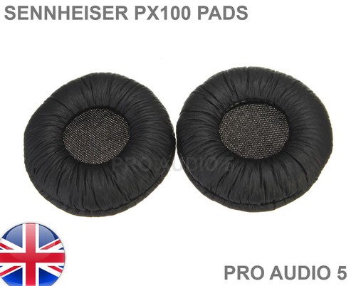 Black leather ear cushion pads - cushion,