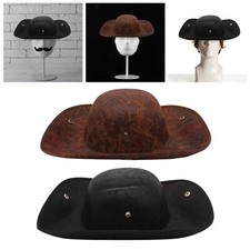 Pirate Hat Tricorn Hat Vintage Design Comfortable Decorative Headgear for Roles