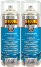 2x Hycote Clear Lacquer Spray