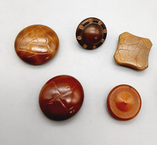 5 Antique Vintage Pressed