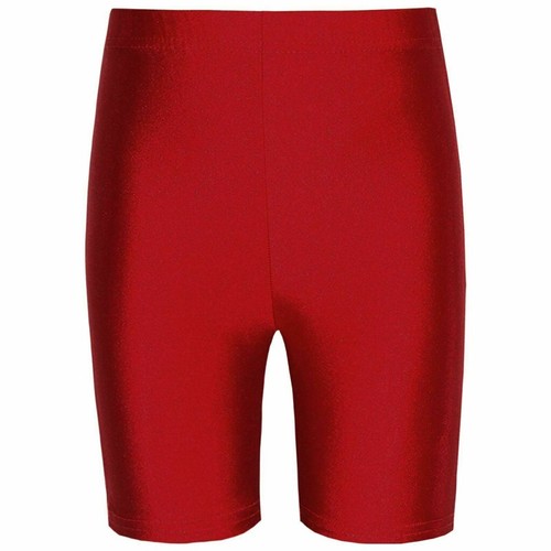Girls boys red cycling lycra - girls,