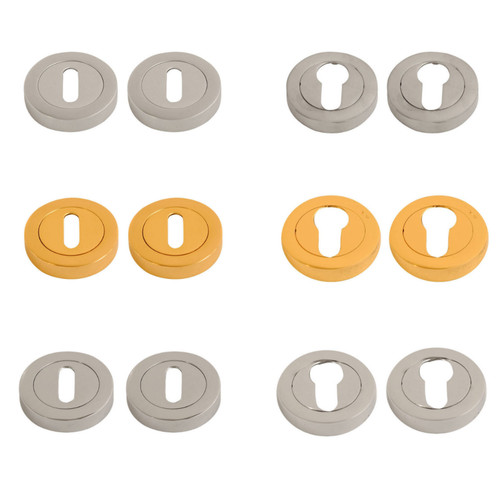Chrome brass escutcheon - or,