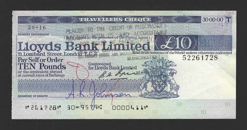 Lloyds bank 10 - lloyds, £10