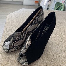 Marks & Spencer Black Crocodile Shoes
