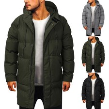 Winter Mens Long Puffer Coat