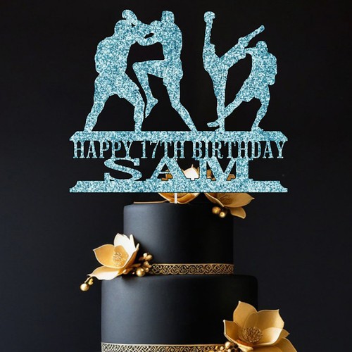 Personalised kickboxing cake - personalised,