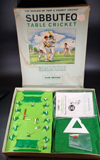 Subbuteo - Vintage  Boxed Table Cricket Club Edition  - 2nd Edition 1974
