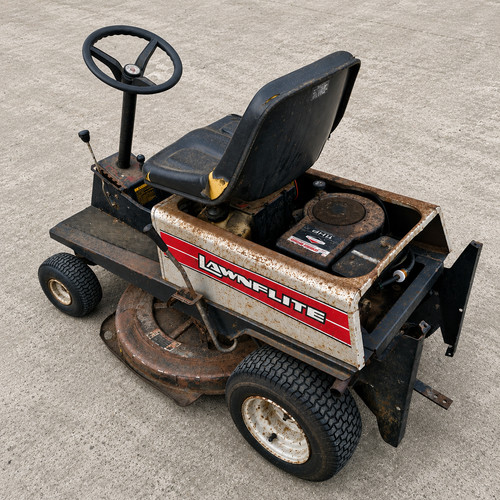 Lawnflite 505 ride mower - lawnflite,