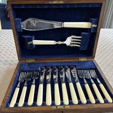 Fish Cutlery Vintage 14 Piece
