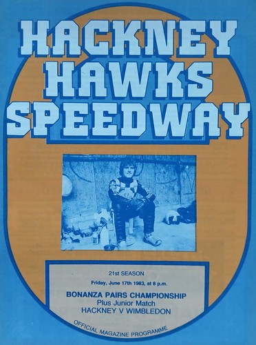 Hackney speedway programme - hackney,