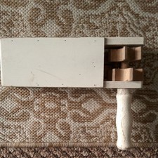 Vintage Wooden Football Rattle