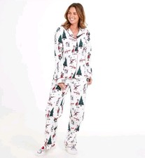 Mens/Womens White Button Up Grinch Pyjamas Set Perfect For Gift🎁 Christmas Fest