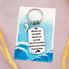 Dolphin Keyring, Cruise Holiday Trip Reveal, Ship Crew Gifts, Safe Travels