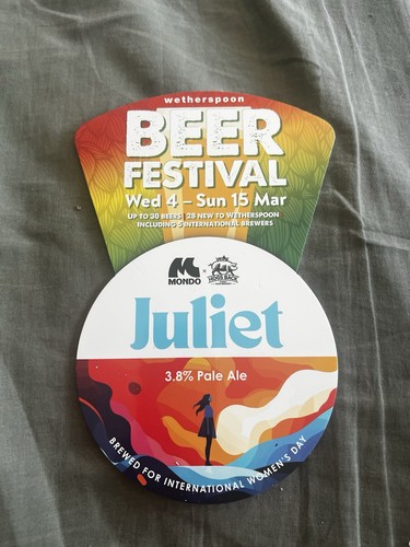 Mondo hogs back juliet beer - mondo/hogs,