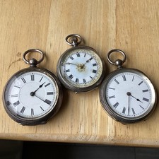 3 x silver continental ladies