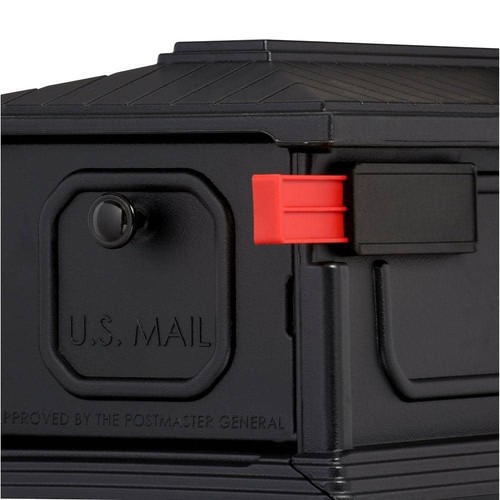 Mailbox with post large - post, black