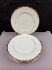 6 x Royal Worcester Somerset Gold Dinner Plates 27 cm Wide Set