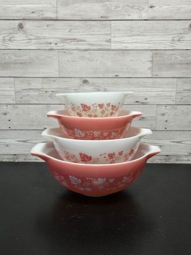 Vintage set pyrex gooseberry - 4,