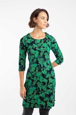 Weird Fish Shafika Organic Cotton Printed Jersey Dress