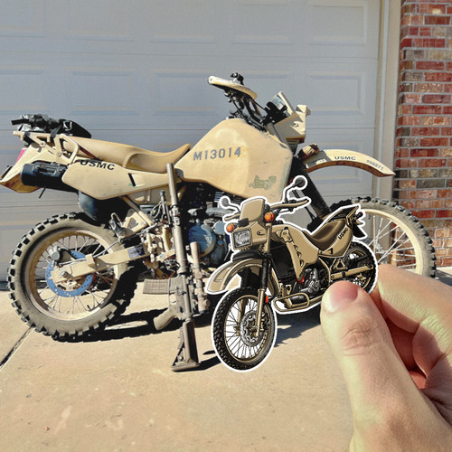 Kawasaki stickers for klr650 - stickers,