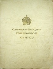 1937 unusual Coronation Travel Agents Brochure Edward VIII Ultra rare Royalty