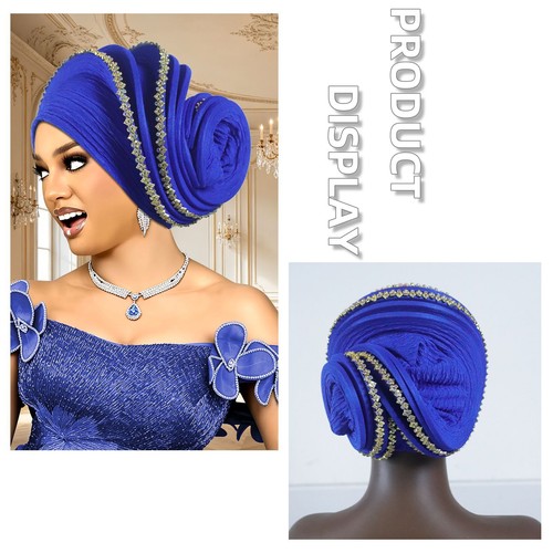 African headtie rhinestone - headtie,