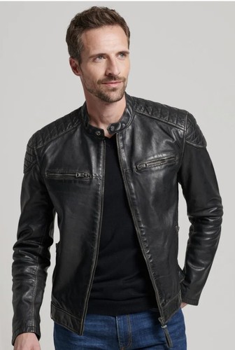 Superdry yokohama aged biker - aged,