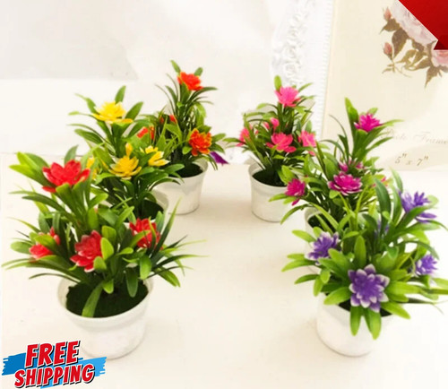 Artificial flowers potted fake - artificial,
