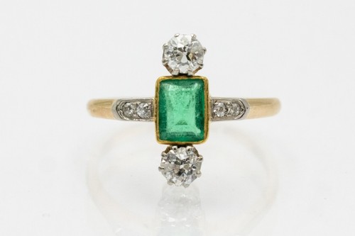Antique gold ring - , with
