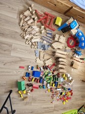 Wooden Train Track Rail Set