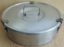 GRUNDY Aluminium Food Container Vintage Portable Camping Teddington 24cm D Retro