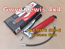 Alemite 500-E Heavy Duty Professional Lever Action Grease Gun with 18 inch Flex