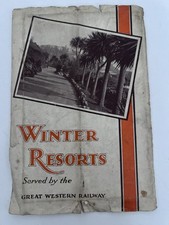 GWR ‘Winter Resorts’ brochure Fold-out system map c1926–30 Great Western Railway