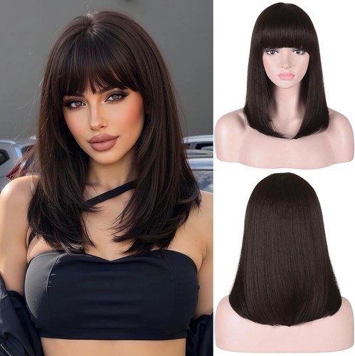 Porsmeer medium long hair wigs - porsmeer,
