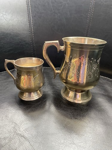 Set two silver plate - set, of